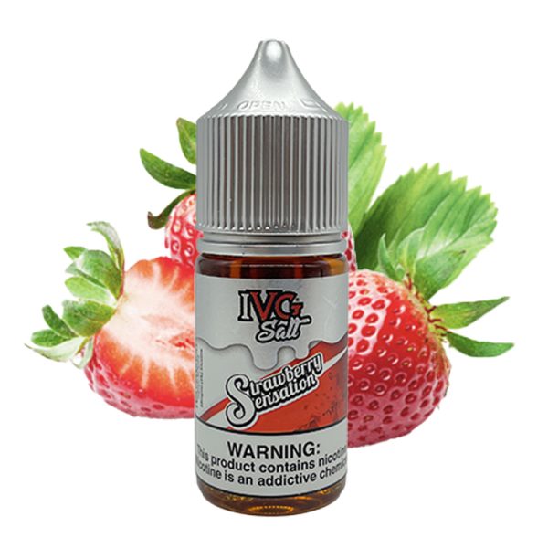 سالت نیکوتین آی وی جی توت فرنگی IVG Strawberry Sensation Saltnic (30ml)