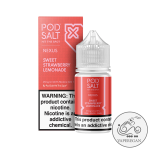 سالت نیکوتین پاد توت فرنگی شیرین لیموناد Pod Salt Sweet Strawberry Lemonade Saltnic (30ml)