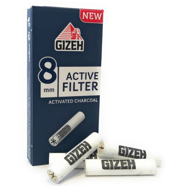 فیلتر ذغالی پیپ 8mm گیزه Gizeh filter 8mm