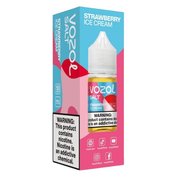 سالت نیکوتین بستنی توت فرنگی Vozol Strawberry Ice Cream 30ML