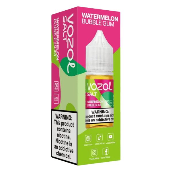 سالت نیکوتین وزول هندوانه آدامس Vozol Watermelon Bubble Gum 30ML