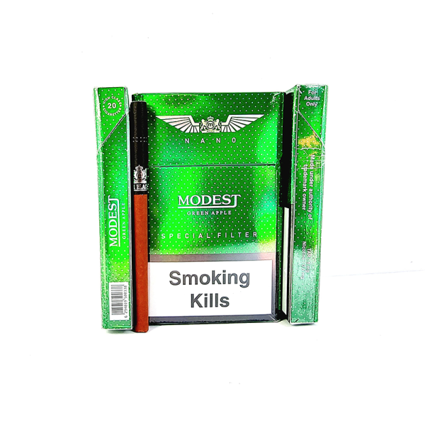 سیگار سیبب سبز مودست Modest Green Apple Cigarette