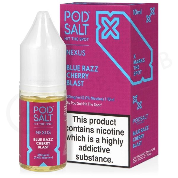 سالت بلوبری تمشک آلبالو PodSalt Blue Razz Cherry Blast (30ml)